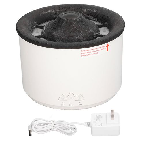 Humidificateur d'arome silencieux, flamme volcanique, modes brume, sans eau, arret automatique, diffuseur d'huiles essentielles, humidificateur, prise americaine, AC 100-240 V