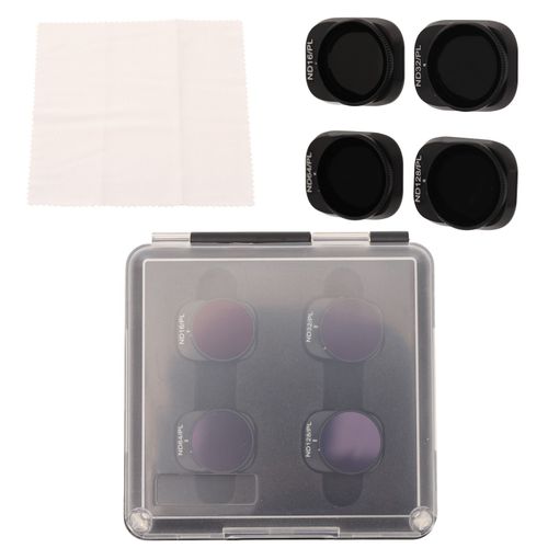 Ensemble De 4 Filtres Nd En Verre Optique Noir Mat, Cadre Leger Et Reglable, Pour Drone Mini 3 Pro-Qhfen
