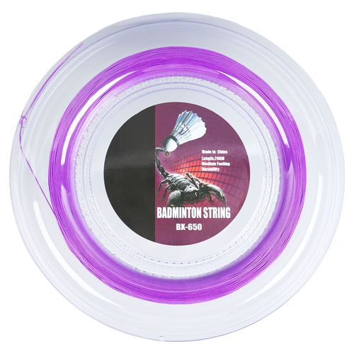 Cordage De Raquette De Badminton En Nylon Bx 650, 0,72 Mm, 200 M, Violet
