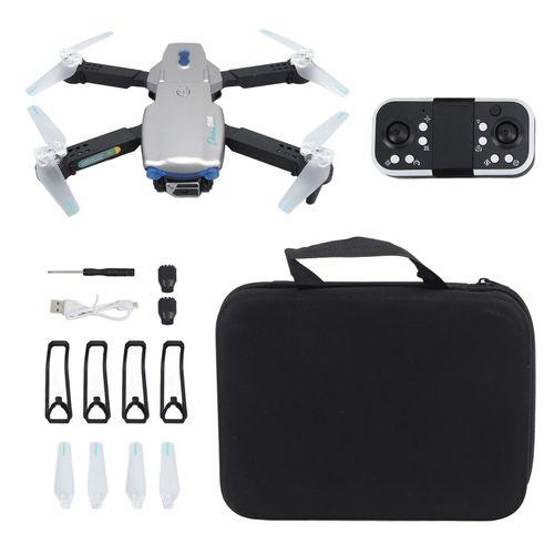 Drone Rc Quadcopter Pliable Avec Double Camera 4k, 4 Voies D'evitement D'obstacles, Lumieres Led, 2,4 Ghz, 4 Canaux, Pour Les Plus De 14 Ans