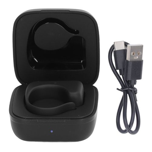 Telecommande Avec Anneau De Defilement, Bluetooth, Application, Tourne-Page, Abs, Appareil Photo, Declencheur A Distance, Bouton Selfie Avec Etui De Chargement Pour Telephone Portable, Noir