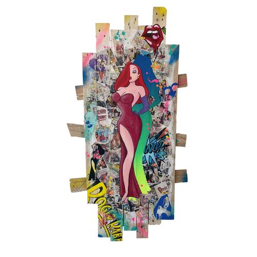 Tableau Pop Art Jessica Rabbit