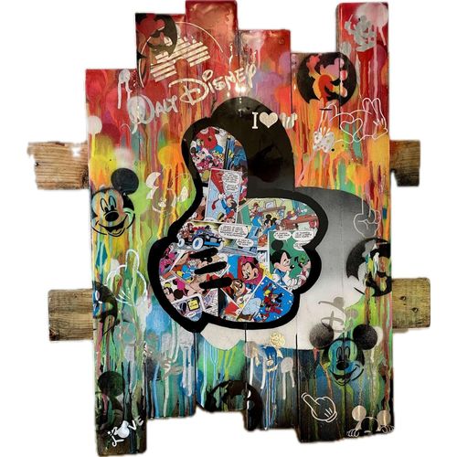 Tableau Pop Art Gant De Mickey
