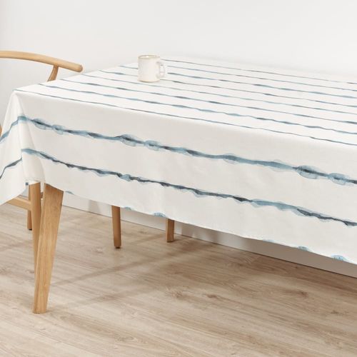 Nappe Enduite Anti-Taches En Coton Multicolore 240x155 Cm