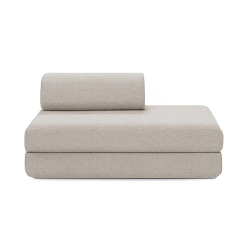 Canapé D'angle Convertible 5 Places En Tissu Imperméable Gris