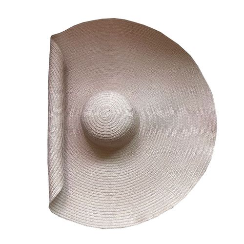 Chapeau Bob D'ete Multicolore En Option, Souple Et Enroulable, En Paille, Pour Femme, Ideal Pour La Plage Ou L'ete, Rose