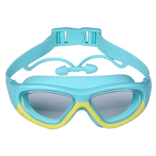 Lunettes De Natation Pour Enfants, Vision Claire, Avec Bouchons D'oreilles, Pour Garcons Et Filles, Bleu Lac