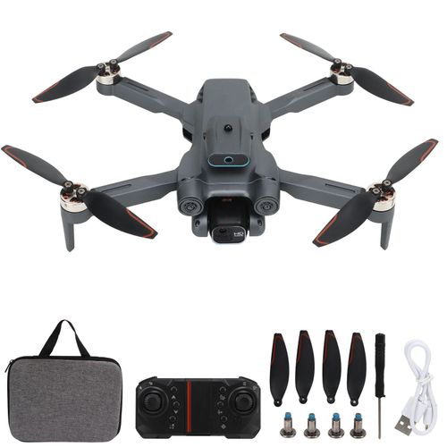 Drone Rc Quadricoptere Pliable Intelligent A Double Camera Hd Avec Moteur Sans Balais Pour La Photographie 4k, Gris Fonce