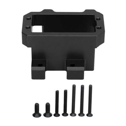 Support de servo de direction en alliage d'aluminium pour vehicule telecommande Sledge 1/8 4WD, noir
