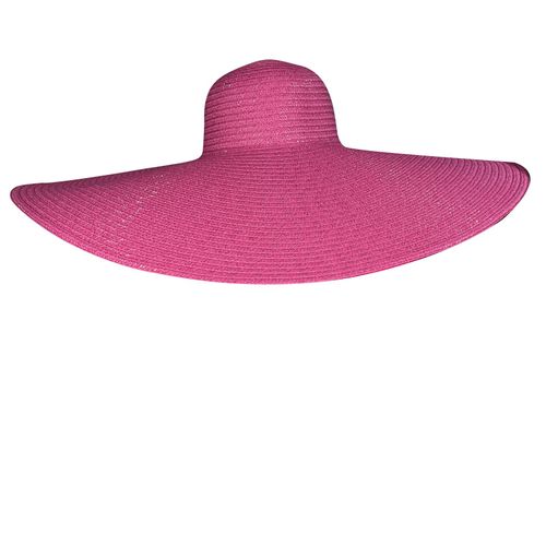 Chapeau Bob D'ete Multicolore En Option, Souple Et Enroulable, En Paille, Pour Femme, Ideal Pour La Plage, L'ete, Rose Et Rouge