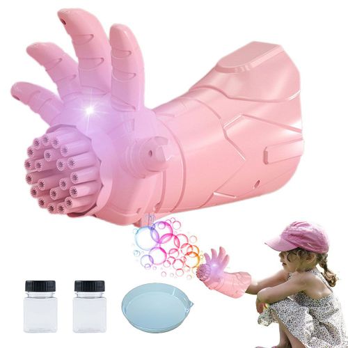 Pistolet A Bulles Electrique Inspire Du Film, Machine A Bulles De Savon Pour Les Mains Avec Souffleur Automatique Leger, Jouet Pour Enfants, Cadeau