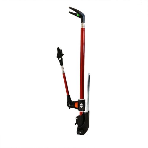 Support De Prise De Terre En Acier Inoxydable Pour Canne A Peche A Double Tete, Support De Prise De Terre Pour Canne A Peche De 1,7 M, Rouge