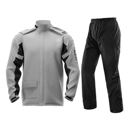 Combinaison De Pluie Pour Moto, Coupe-Vent, Legere, Respirante, Douce, Avec Couvre-Chaussures, Gris, Taille L