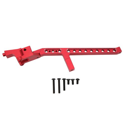 Support de chassis arriere professionnel en alliage d'aluminium pour voiture telecommandee TRAXXAS SLEDG 1/8, rouge