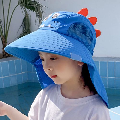 Chapeau D'ete Pour Enfants, Joli Chapeau De Pecheur A Large Bord Pour Bebe Garcon Et Fille, Bleu Roi, Taille Unique