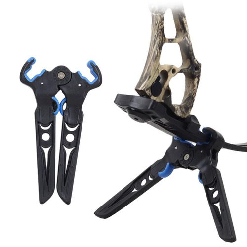 Pieds D'arc De Tir A L'arc, Support D'arc Portable Et Pliable En Caoutchouc Pour Membres D'arc, Support D'arc De Tir A L'arc D'exterieur