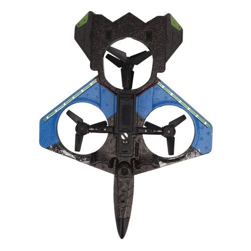 Drone Hd Rc Avec Lumieres, Photographie Aerienne, Excellent Cadeau Pour Garcons Et Filles, Bleu, 1 Batterie