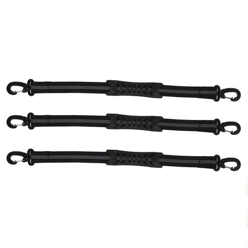 Lot De 3 Sangles De Transport En Nylon Pour Patins A Roulettes, Chaussures De Ski, Snowboard, Noir