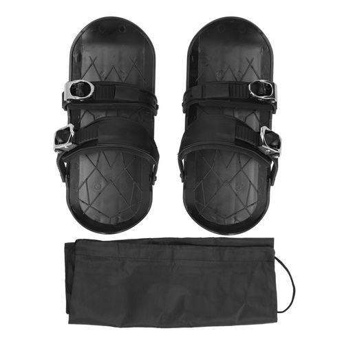 Mini Patins De Ski Courts Et Fins, A Fixer Sur Des Bottes De Ski, Chaussures D'hiver Pour Le Ski En Exterieur, Noir, Taille Unique