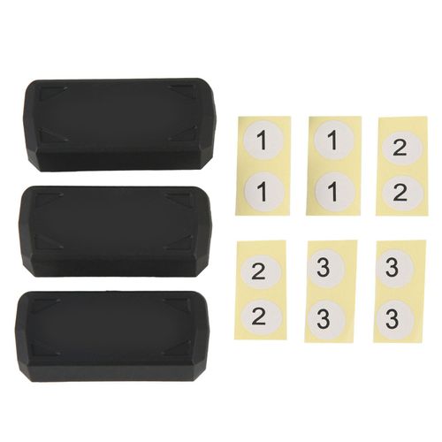 Lot de 3 caches anti-poussiere pour batterie de drone, port TPU, bouchon de protection etanche pour Mini 3 Pro, noir