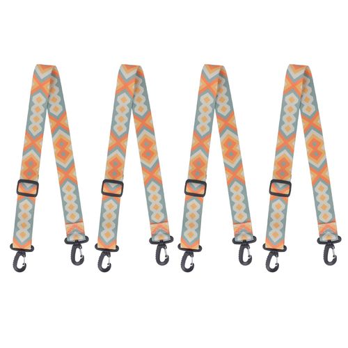 Lot De 4 Sangles De Transport Reglables En Nylon Epais Pour Chaussures De Ski Et De Snowboard, Pour Patins A Glace, Bleu Et Jaune, 90 Cm