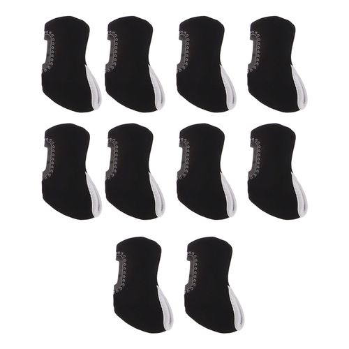 Lot De 10 Housses De Protection Pour Tetes De Club De Golf, Noires