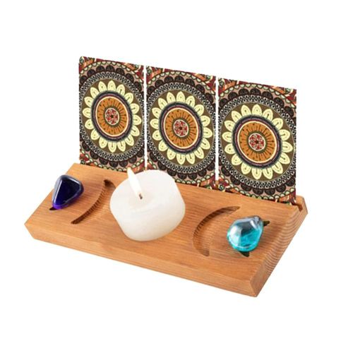 Support De Cartes De Tarot En Bois, Presentoir De Cartes De Tarot, Accessoires De Lecture De Tarot, Decoration De Tarot