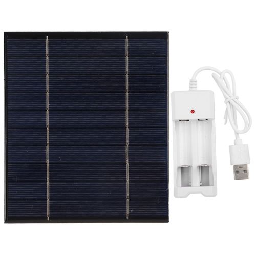 Panneau Solaire Portable 2,5 W 5 V, Chargeur De Batterie Pour Telephone Portable Avec Port Usb