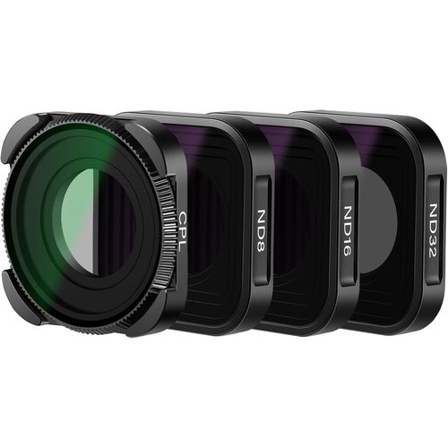 Neewer Lot De 4 Filtres Nd Compatibles Avec Gopro Hero 12 Hero 11 Hero 10 9 Black (Nd8 Nd16 Nd32 Cpl) Multi-Couches Hd Slim Densité Neutre Polariseur Filtre Kit De Filtre Pour Caméra D'Action (Noir)-Neewer