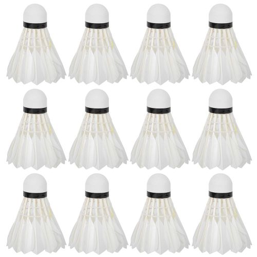 Lot De 12 Volants De Badminton Durables Et Stables, Balles, Canards, Plumes, Pour Entrainement, Badminton