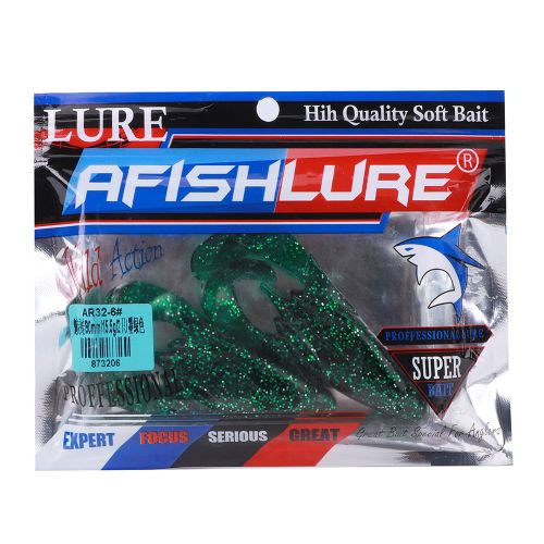 Lot De 2 Leurres De Peche Artificiels En Pvc, Realistes, 90 Mm, Vert Fonce