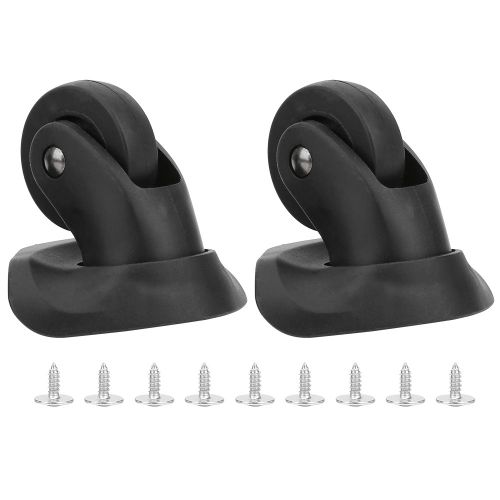 1 Paire De Valises De Voyage A Roulettes Silencieuses Pour L'exterieur, Boite A Bagages Avec Barre De Traction, Accessoire Noir
