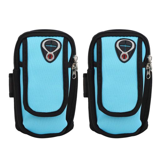 Lot De 2 Brassards De Sport Pour Telephone Portable, Multifonctions, Etanches, Avec Prise Casque, Pour Homme Et Femme