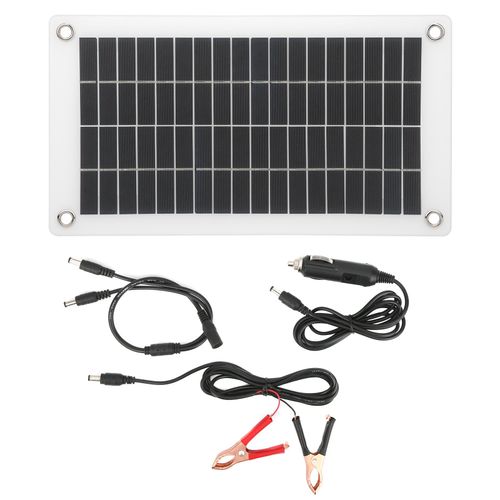 Panneau Solaire 10 W 18 V, Module De Cellules, Chargeur De Telephone 12 V, Semi-Flexible, Double Sortie Usb-C