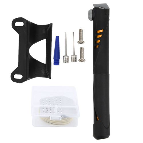 Kit De Reparation De Pneus Pour Pompe A Velo, Mini Gonfleur En Alliage D'aluminium, Outil De Reparation De Pneus, Accessoire De Cyclisme