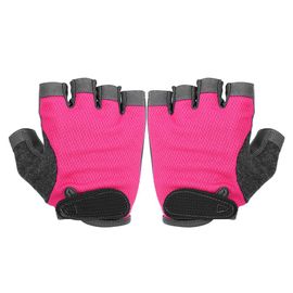 Paire De Gants De Sport Antiderapants Et Hautement Elastiques Pour Le Fitness, Le Yoga Aerien, Le Spinning Et L'entrainement Avec Halteres (Rose Rouge, Taille M)