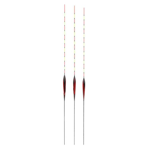 Lot De 3 Flotteurs De Peche En Bois De Balsa Haute Sensibilite Pour Riviere, Lac, Eau Douce