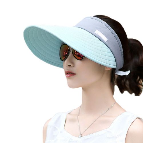 Chapeau Pare-Soleil A Large Bord Pour Femme, Protection Uv, Reglable, Pour La Plage, Pour L'exterieur