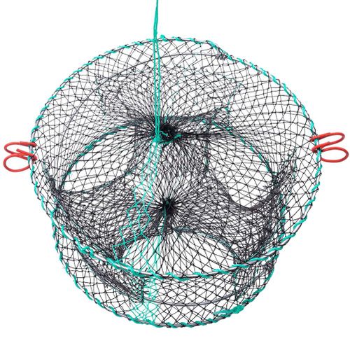 Piege A Poissons A 3 Trous, Cage A Crabes, Filet De Peche Automatique, Cage A Crevettes, Reseau De Peche Pliable Polyvalent