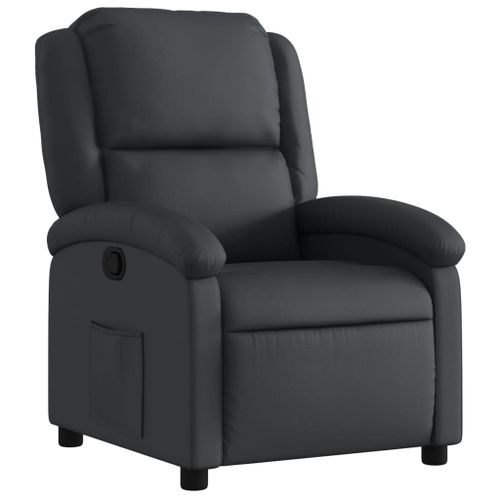 Vidaxl Fauteuil Inclinable Noir Cuir Véritable