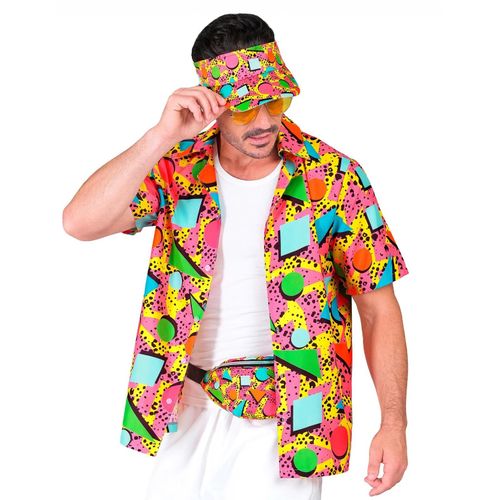 Chemise À Motifs Années 90 Multicolore Adulte - Taille: Xxl