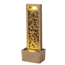 Teamson Home Fontaine de jardin haute effet riviere Cascade exterieure