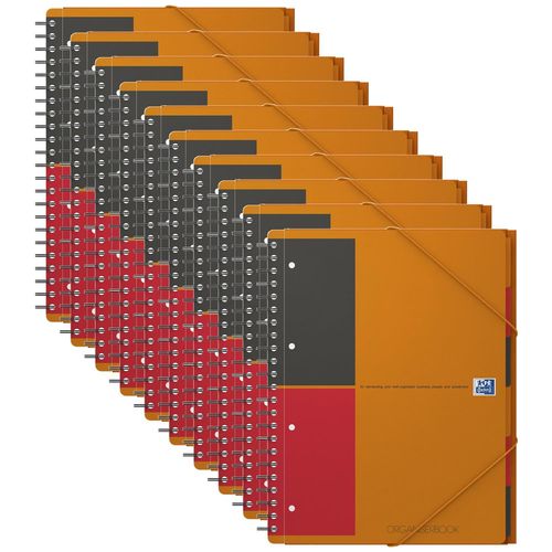 Oxford Lot De 10 Organiserbooks A4+ 160 Pages Ligné