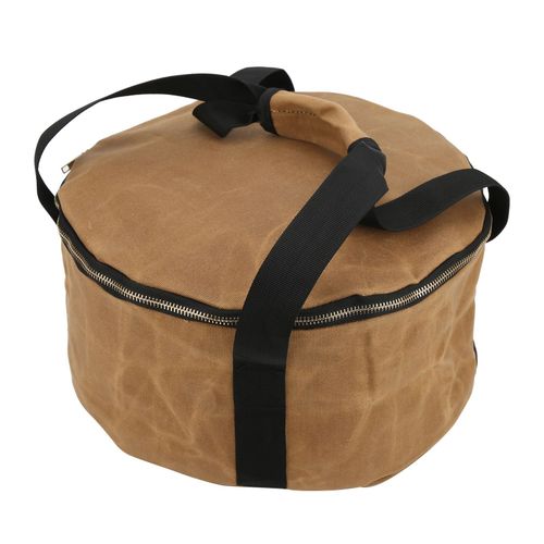 Sac De Rangement Pour Casseroles De Camping, Sac De Transport Portable Anti-Poussiere En Fonte Pour Poeles Et Poeles De Pique-Nique, Beige