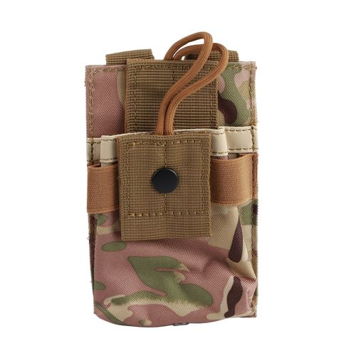 Etui multifonction Molle pour talkie-walkie, pochette pour radio bidirectionnelle (vert armee)