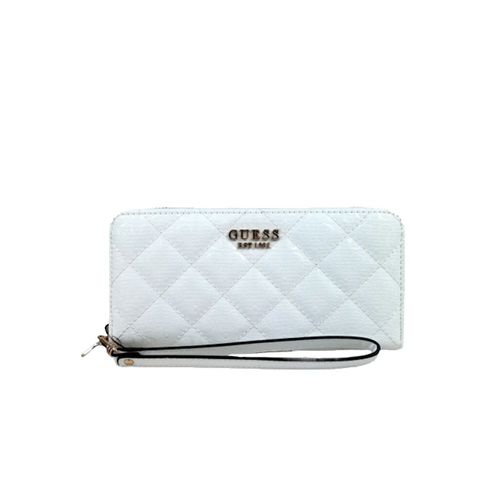 Portefeuille Guess L Laurel Femme Blanc
