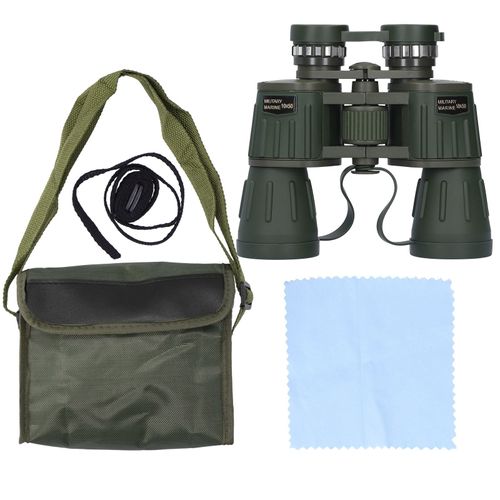 Jumelles de vision nocturne a faible luminosite, etanches et resistantes a la moisissure, produit d'exterieur, vert armee DF-10X50