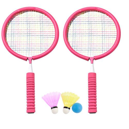 Ensemble De Raquettes De Badminton Portables Avec 2 Volants Et Sac De Transport Pour Enfants