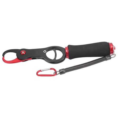 Poignee De Peche En Aluminium Avec Poignee En Eva Et Corde Rouge