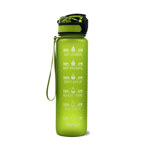 Bouteille D'eau Motivante Avec Marqueur De Temps, Carafe D'eau Etanche Pour Le Fitness Et Les Activites De Plein Air